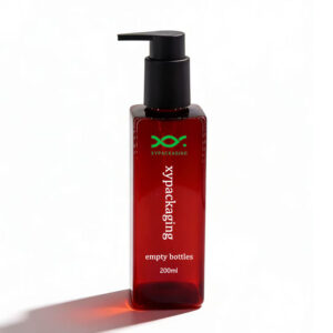 Amber Plastic Bottles with Pump 200ml for Sale